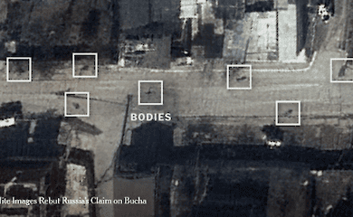 The mayor of Buchi said that 280 people were buried in a mass grave in the city