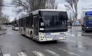 The head of the Donetsk region said that part of the buses with residents of Mariupol left for Zaporozhye
