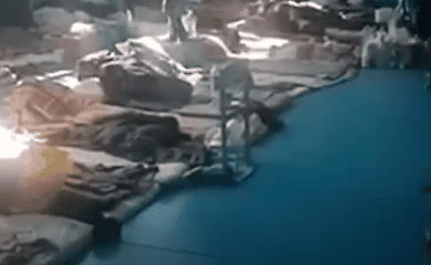 There was a video from the filtration camp in the village of Bezymyannoye