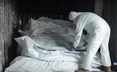 There was a video with refrigerators clogged with the bodies of Russian soldiers