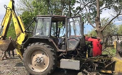In the Sumy region, a tractor was blown up by a mine near the hospital