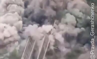 Ukrainian military blew up railway bridges in Luhansk region (video)