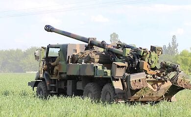 APU used French self-propelled guns Caesar (photo)