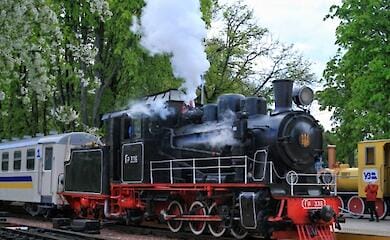 Children's railway works again in Kyiv