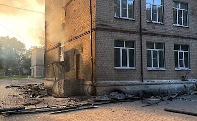 Russian invaders destroyed Avdeevskub school