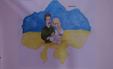 An exhibition has opened in Kiev metro Diti. War. Maybutne