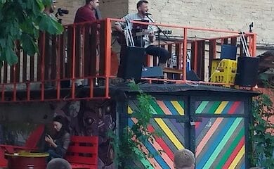 Elvis way. The leader of the Ukrainian rockabilly band went to the front