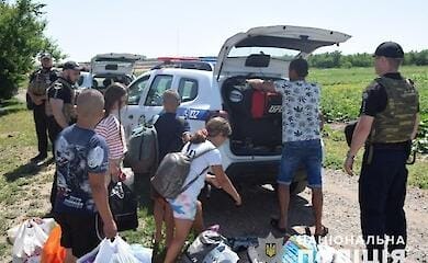 The police told how they save children in the Donetsk region