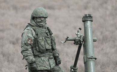 Military RF with a mortar