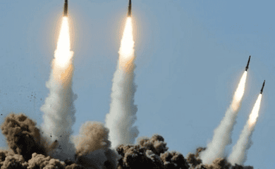 Rocket fire on Ukraine on August 24