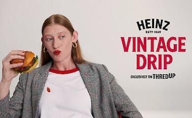 Heinz has released a collection of clothes smeared with ketchup