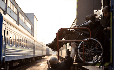 How people with disabilities are saved during the war in Ukriane