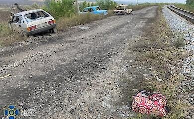 The occupiers shot a column of civilians with children: video