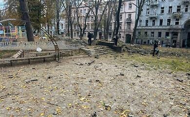 Russian rockets destroyed a playground in the center of Kyiv, damaged the university, museum and railway station