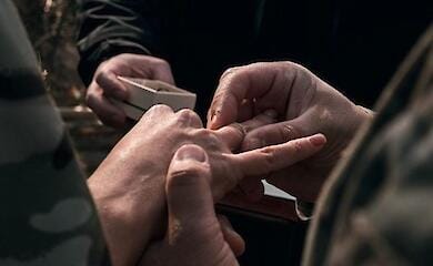 Sniper, officer of the Armed Forces of Ukraine Evgenia Emerald with the call sign Zhanna D'arc got married