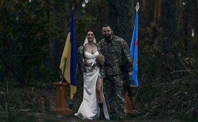 Ukrainian sniper Joan of Arc got married on the front lines