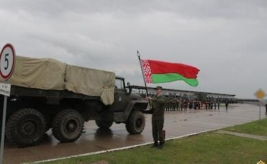 Tents with the Russian military appeared at the training ranges in Belarus