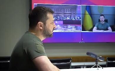 Zelensky spoke online at the G20 summit