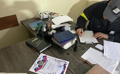 A list of collaborant police officers found in Kherson