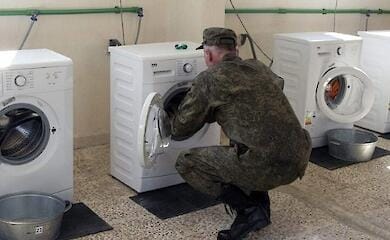 General Staff officer in Moscow asks for washing machine as bribe
