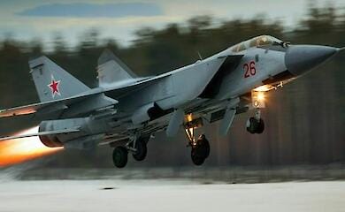 Russian military fighter jet goes down in unmanned area