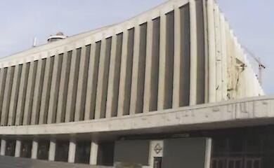 Footage of an explosion near the Ukraine Palace has emerged