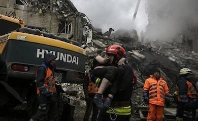 The number of victims of a hit on a residential building in Dnipro has risen again