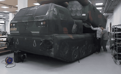 Inflatable HIMARS are manufactured in the Czech Republic