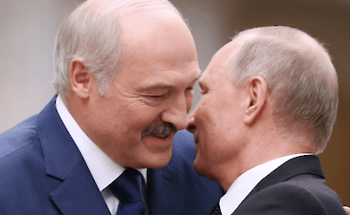 Lukashenko visits Putin's Kremlin flat, where he stays up late into the night