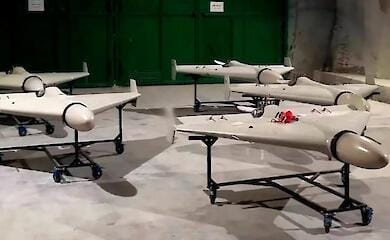 The aftermath of a night-time kamikaze drone attack in Odessa region