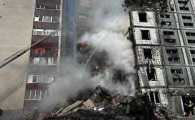 The aftermath of a rocket attack in Umani