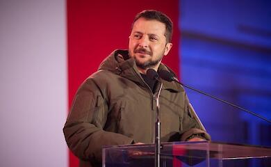 Ukrainian President Volodymyr Zelenski arrives in Rome