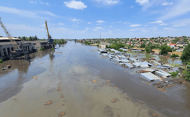 The Interior Ministry says how many people are reported missing near the Kakhovskaya hydropower plant