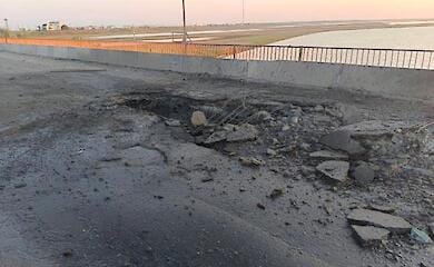 Chongar bridge blown up overnight