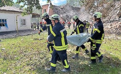 Today at 10.05am in Romny, Sumy region, a Russian Shahed-type UAV hit an educational institution 