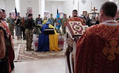 Legendary pilot Andriy Pilshchikov "Jus" was farewelled in Kyiv (photo)