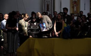 Legendary pilot Andriy Pilshchikov "Jus" was farewelled in Kyiv (photo)