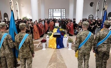 Legendary pilot Andriy Pilshchikov "Jus" was farewelled in Kyiv (photo)