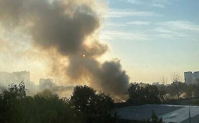 On the morning of 1 September, a heavy fire broke out in Moscow's South-West District