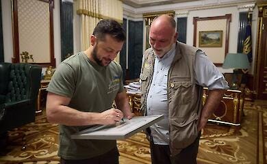 Chef and founder of World Central Kitchen José Andrés has become an ambassador for UNITED24