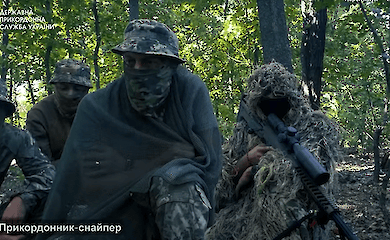 Border guards-snipers told about everyday life on the front line (video)