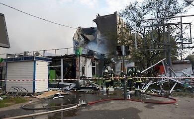 Patrol police showed first minutes after Russian strike in Cherkasy
