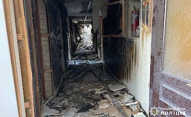 Patrol police showed first minutes after Russian strike in Cherkasy