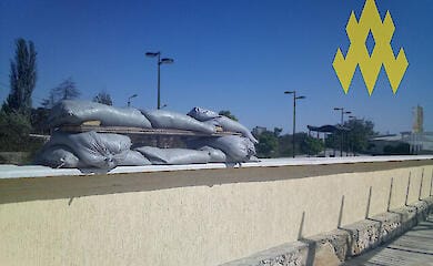 Occupiers have set up fortifications on the beaches of Yevpatoria - photo by partisans