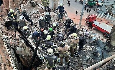 Footage of the first minutes after the strike on Kharkiv published