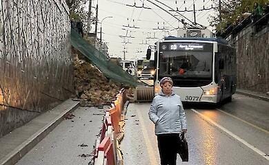 A hurricane raged in Crimea