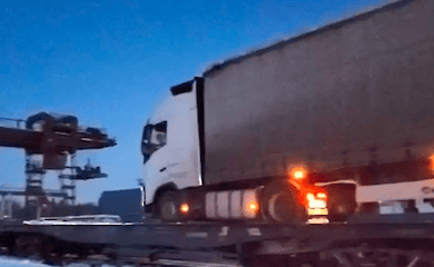 First batch of Ukrainian trucks delivered to Poland by railway