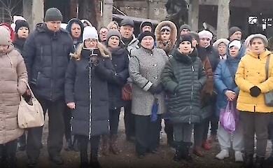 Residents of occupied Mariupol held a rally