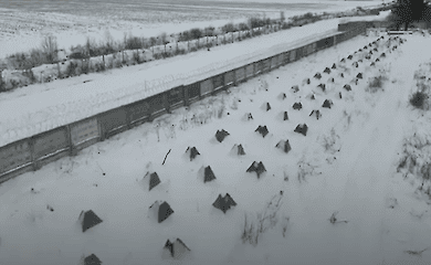 Strengthening works continue on the border with Belarus