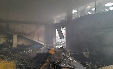 Overnight shelling destroyed a humanitarian aid train in Kherson